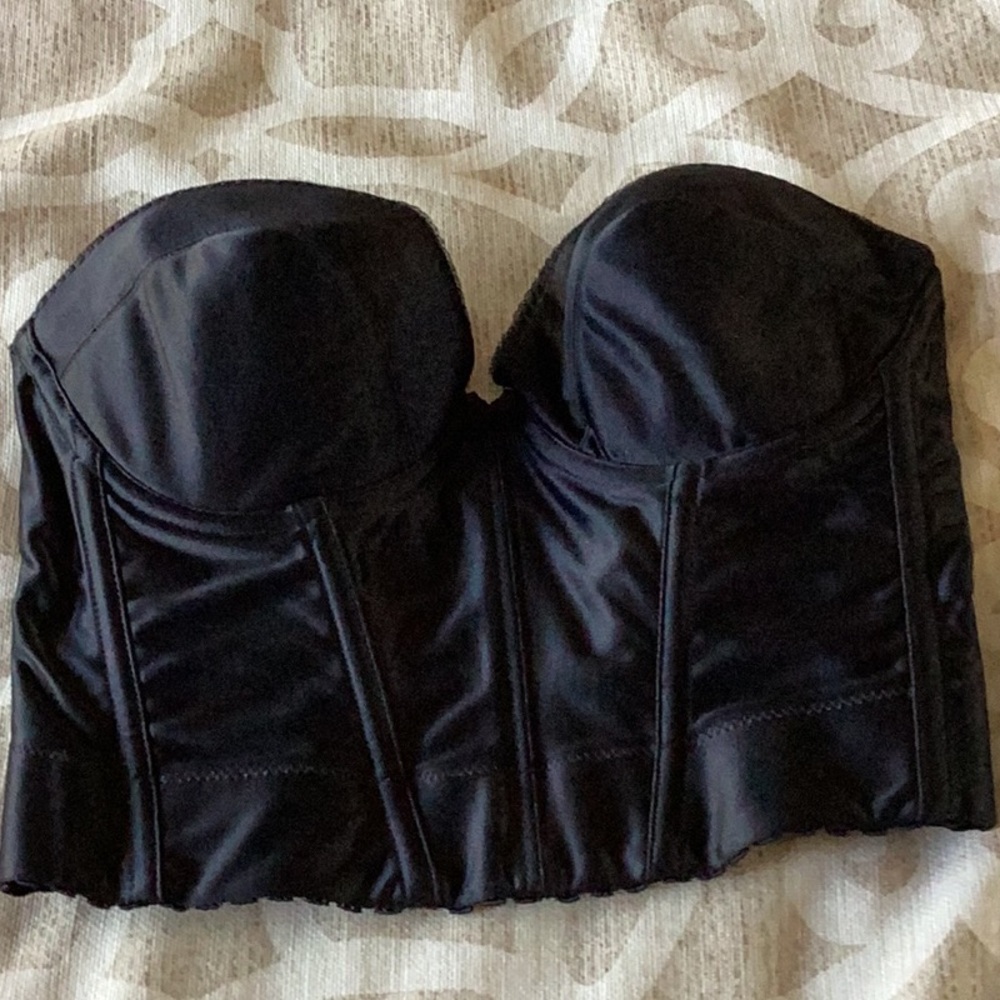 Black Strapless Bustier